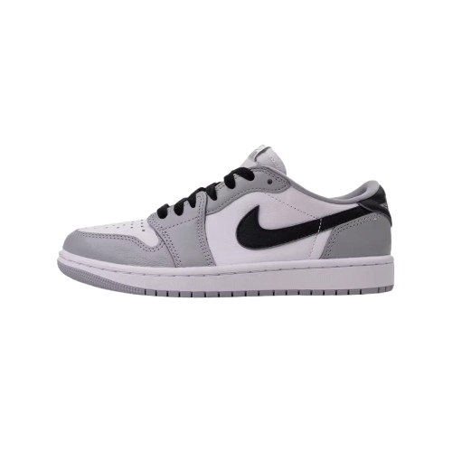 Tênis Air Jordan 1 Low "OG Barons Wolf Grey and White" Cinza