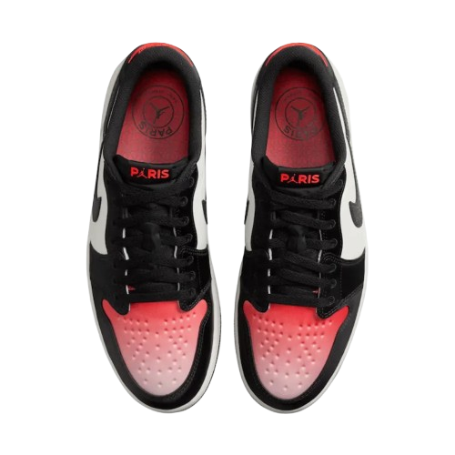 Paris Saint-Germain x Air Jordan 1 Low Sail and Off Noir