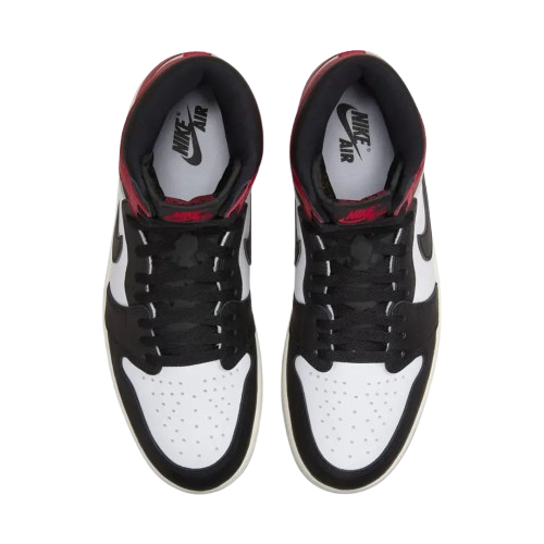 Tênis Air Jordan 1 "Black Toe Reimagined" Masculino Preto/Vermelho