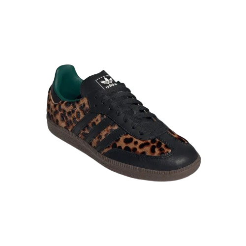 Tênis Adidas Samba OG "Black Green Leopard" Feminino Marrom/Preto