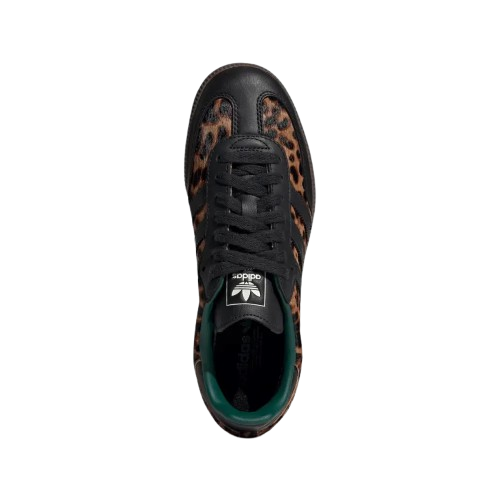 Tênis Adidas Samba OG "Black Green Leopard" Feminino Marrom/Preto