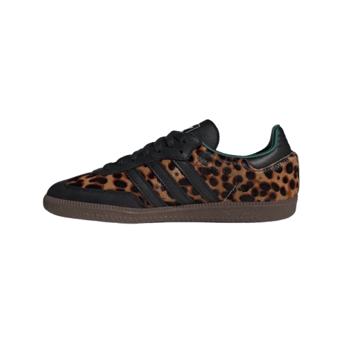 Tênis Adidas Samba OG "Black Green Leopard" Feminino Marrom/Preto