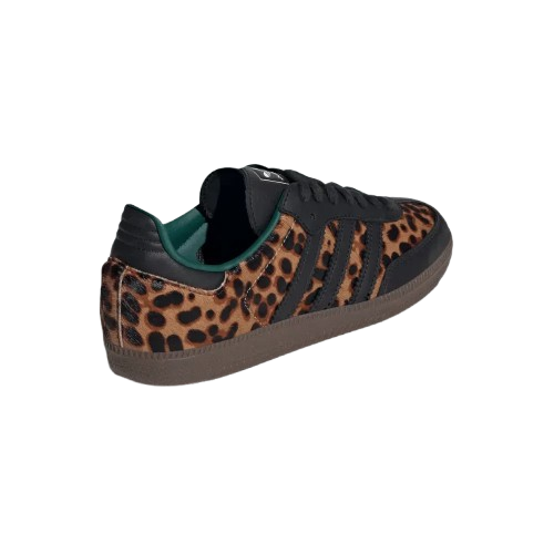 Tênis Adidas Samba OG "Black Green Leopard" Feminino Marrom/Preto