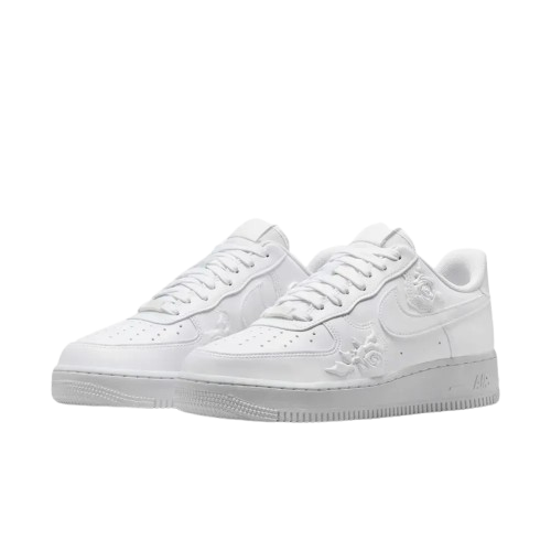 Tênis Air Force 1 "White Roses" Branco